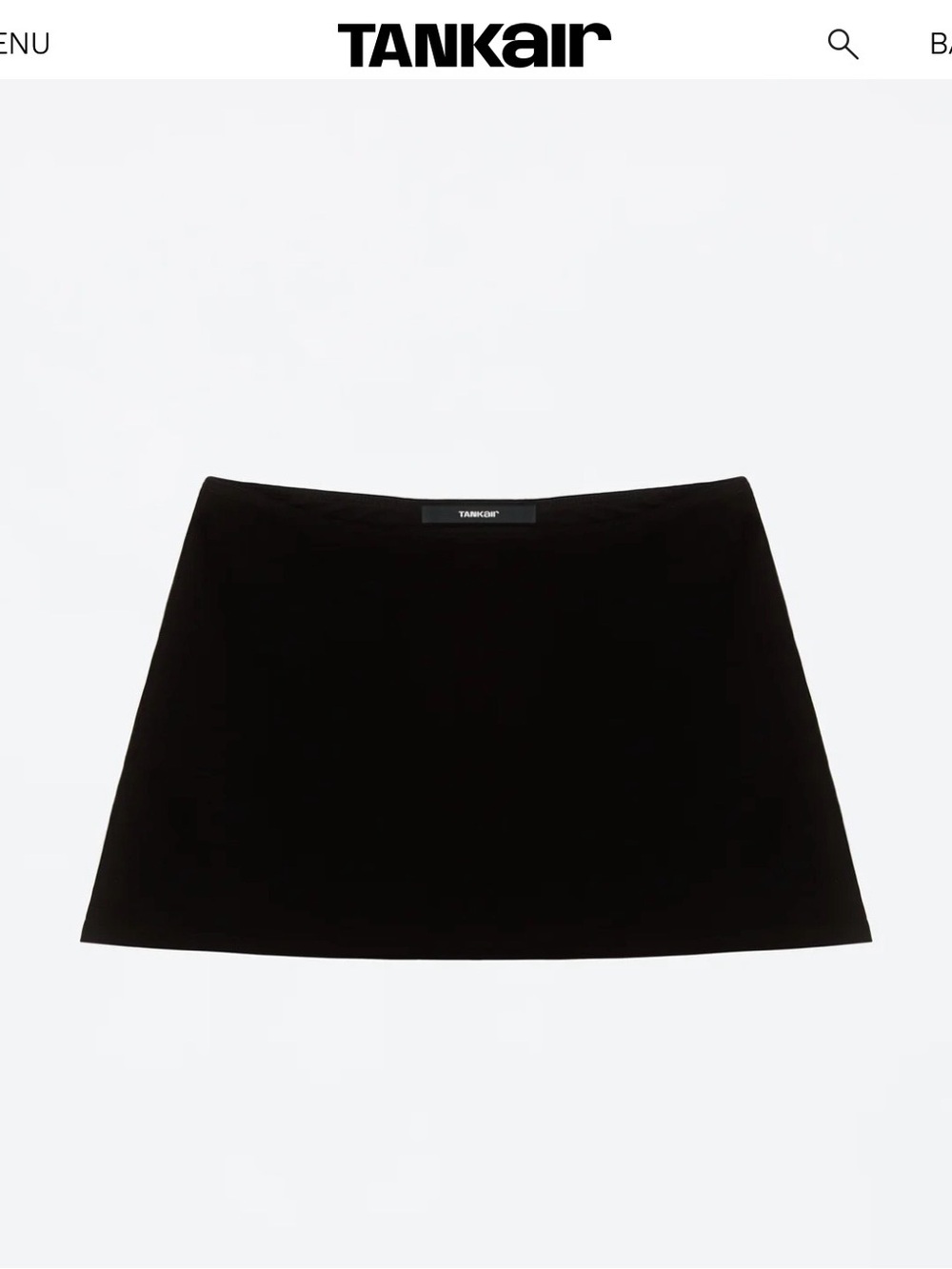 Tankair Black Mini Skirt — Sleek Everyday Staple
